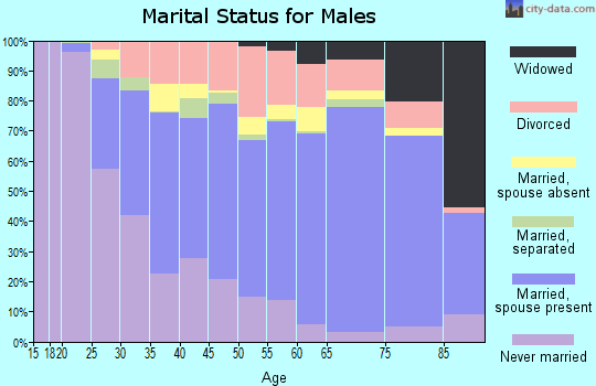 Zip code 71457 marital status for males