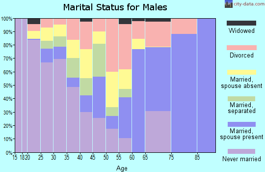 Zip code 71467 marital status for males