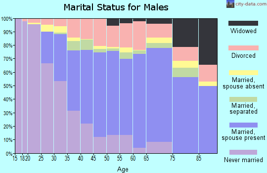 Zip code 71603 marital status for males