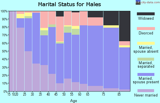 Zip code 71701 marital status for males