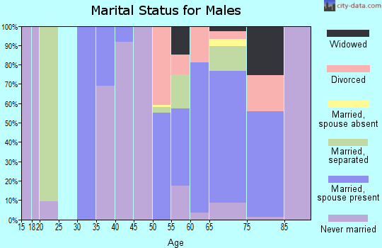 Zip code 71726 marital status for males
