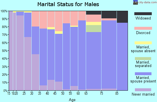 Zip code 71753 marital status for males