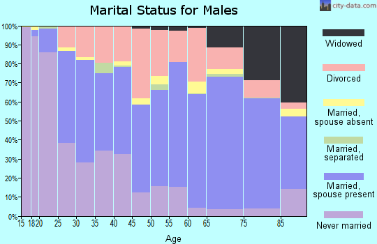 Zip code 71901 marital status for males