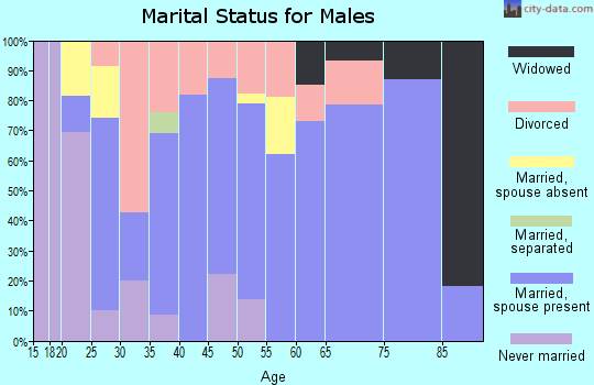 Zip code 71937 marital status for males