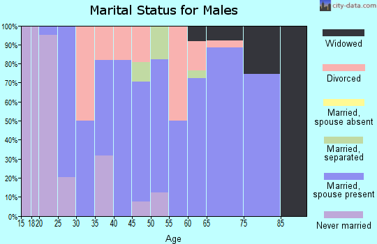 Zip code 72386 marital status for males