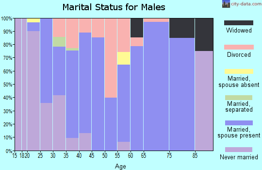 Zip code 72417 marital status for males