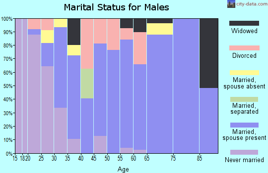 Zip code 72422 marital status for males