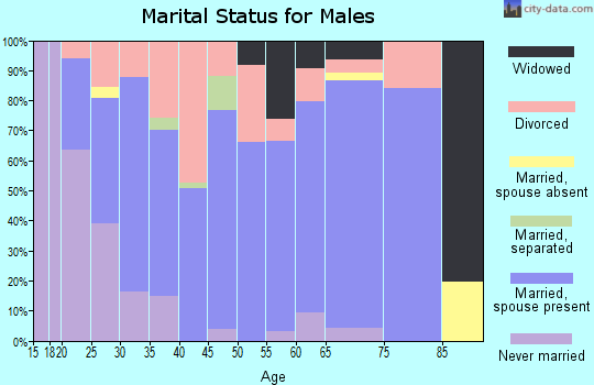 Zip code 72432 marital status for males