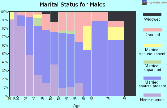 Zip code 72433 marital status for males