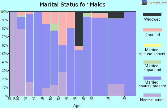 Zip code 72443 marital status for males