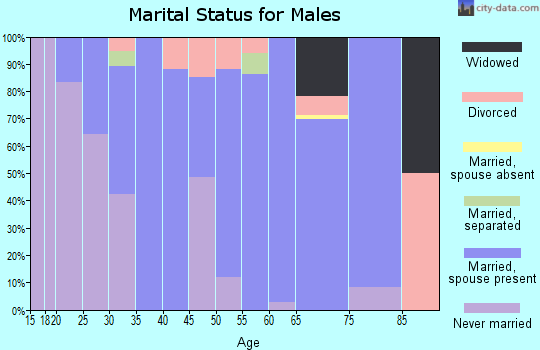 Zip code 72469 marital status for males