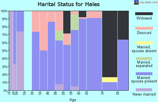 Zip code 72471 marital status for males