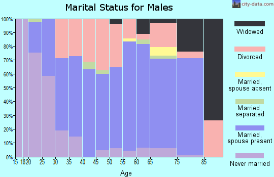 Zip code 72472 marital status for males