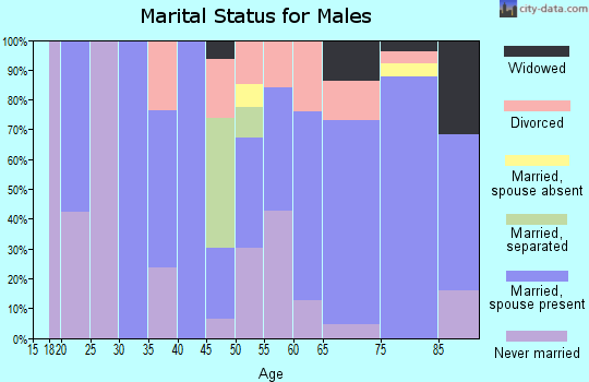Zip code 72512 marital status for males