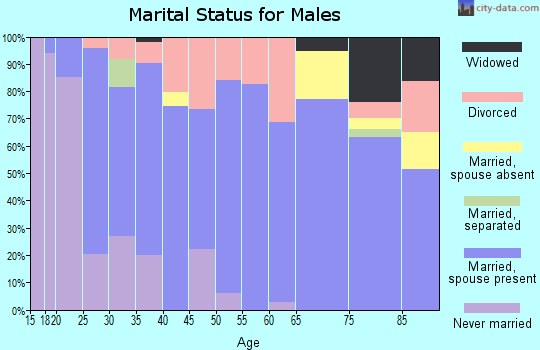Zip code 72521 marital status for males