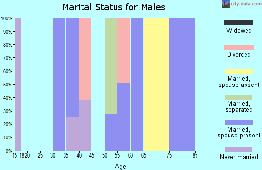 Zip code 72522 marital status for males
