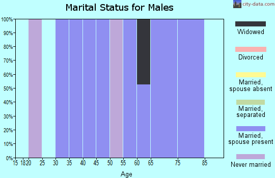 Zip code 72566 marital status for males