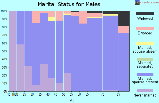 Zip code 72715 marital status for males