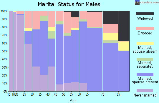 Zip code 72903 marital status for males
