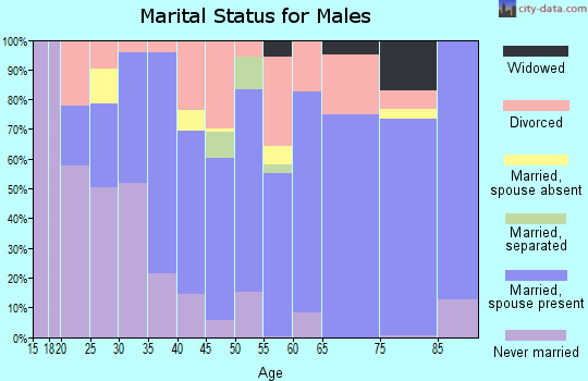 Zip code 72908 marital status for males