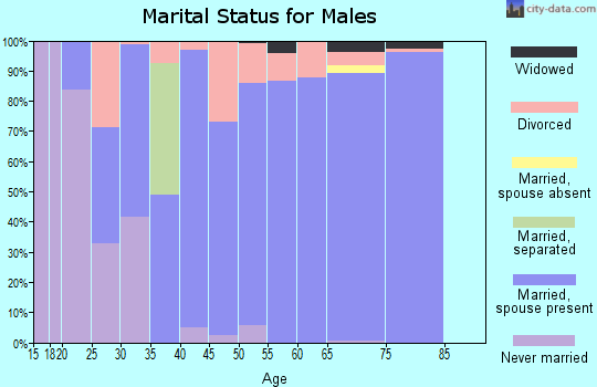 Zip code 72916 marital status for males