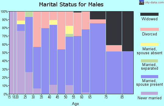 Zip code 72937 marital status for males