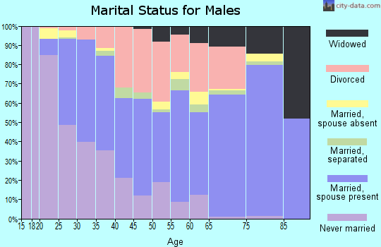 Zip code 73115 marital status for males