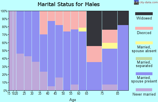 Zip code 73566 marital status for males