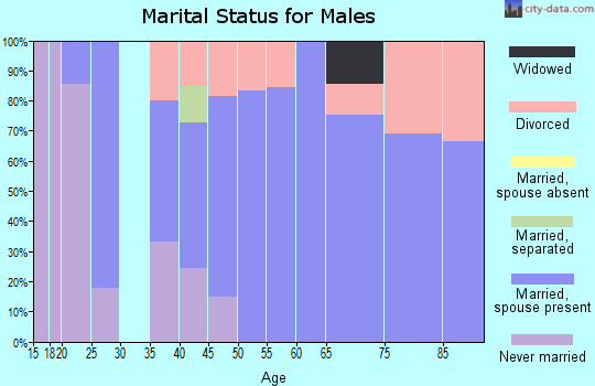 Zip code 73626 marital status for males