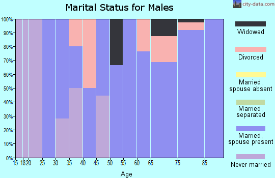Zip code 73729 marital status for males
