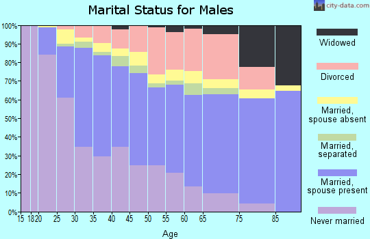 Zip code 75243 marital status for males
