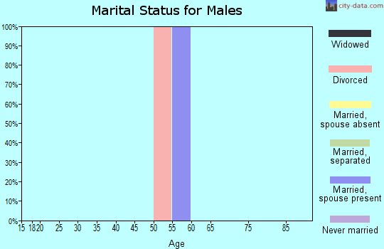Zip code 75441 marital status for males