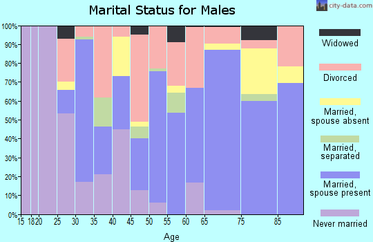 Zip code 75472 marital status for males