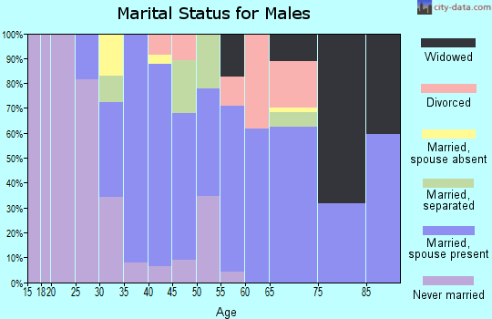 Zip code 75706 marital status for males