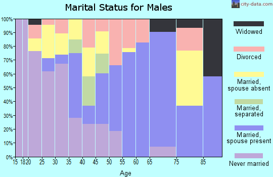 Zip code 76511 marital status for males