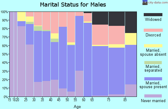 Zip code 76528 marital status for males