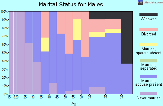 Zip code 76556 marital status for males