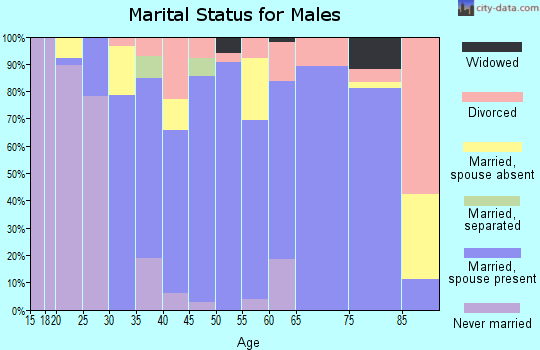 Zip code 76579 marital status for males