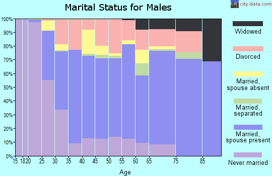 Zip code 76706 marital status for males