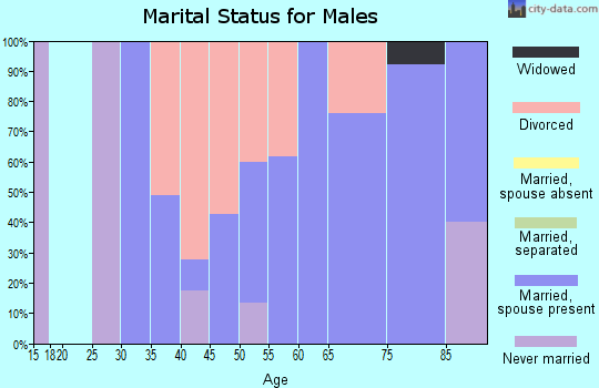Zip code 76872 marital status for males