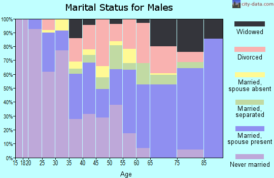 Zip code 77028 marital status for males