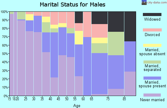 Zip code 77048 marital status for males