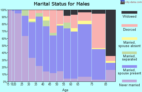Zip code 77338 marital status for males