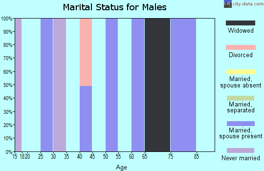 Zip code 77359 marital status for males