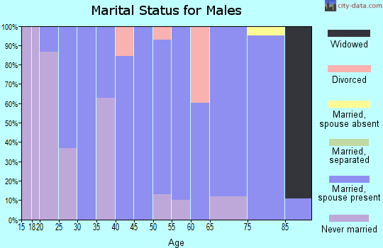 Zip code 77362 marital status for males