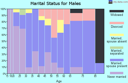 Zip code 77518 marital status for males