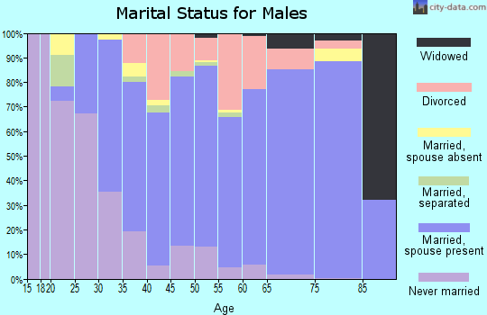 Zip code 77586 marital status for males