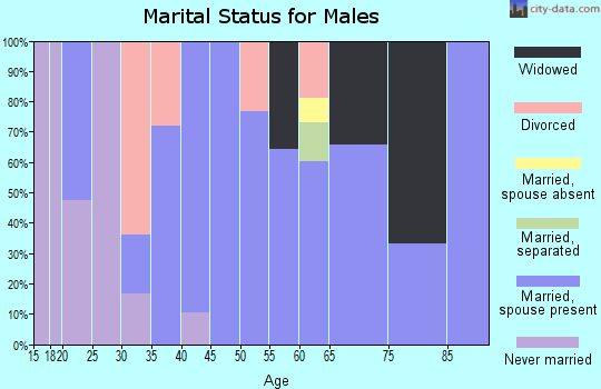 Zip code 77660 marital status for males
