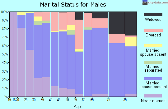 Zip code 77662 marital status for males