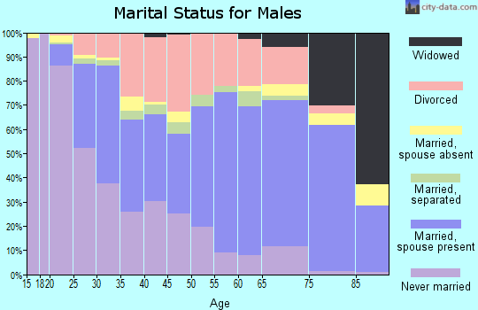 Zip code 77901 marital status for males